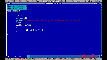 numbers divisible by 5 in between 1 to 50  (c program)