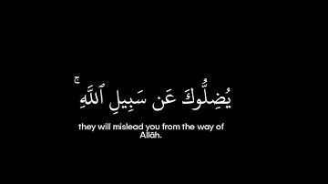 سورة الأنعام • الآيات 115-116 •الشيخ يوسف العيدروس • القرآن الكريم شاشة سوداء | Surah Al-An'am