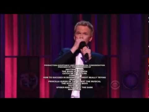 Neil Patrick Harris Closing Rap Tony Awards 2011