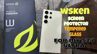 Installing Wsken Screen Protector Tempered Glass for my S24 Ultra for the first time!