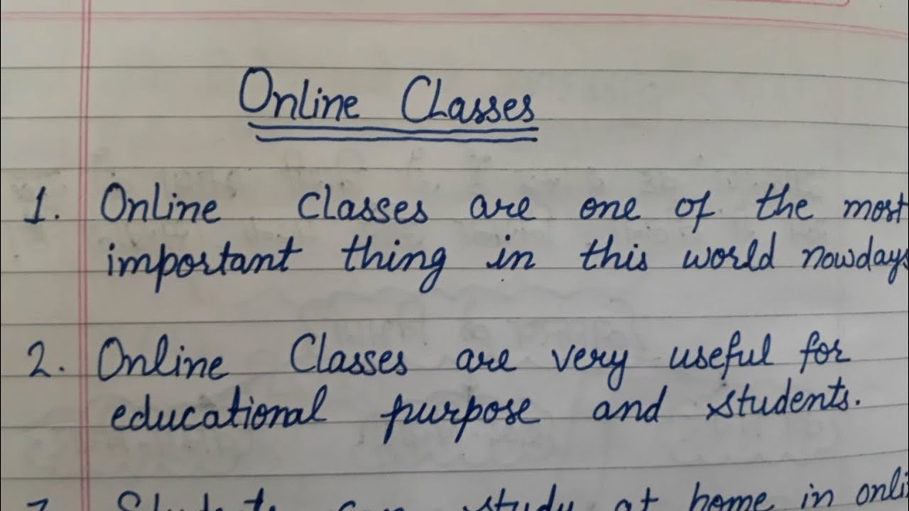 effects of online classes essay