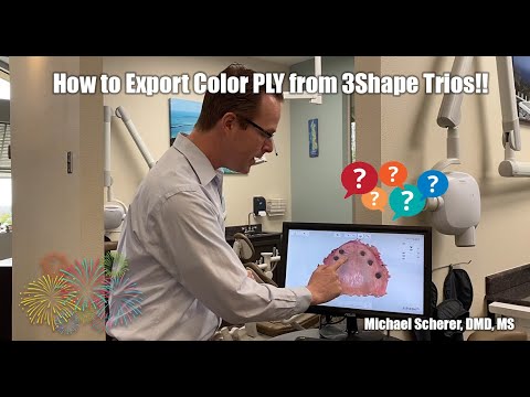 How to Export Color PLY Files from 3Shape Trios