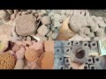 Satisfying Crumbling vlog | Gritty charcoal floor crumbling || ASMR