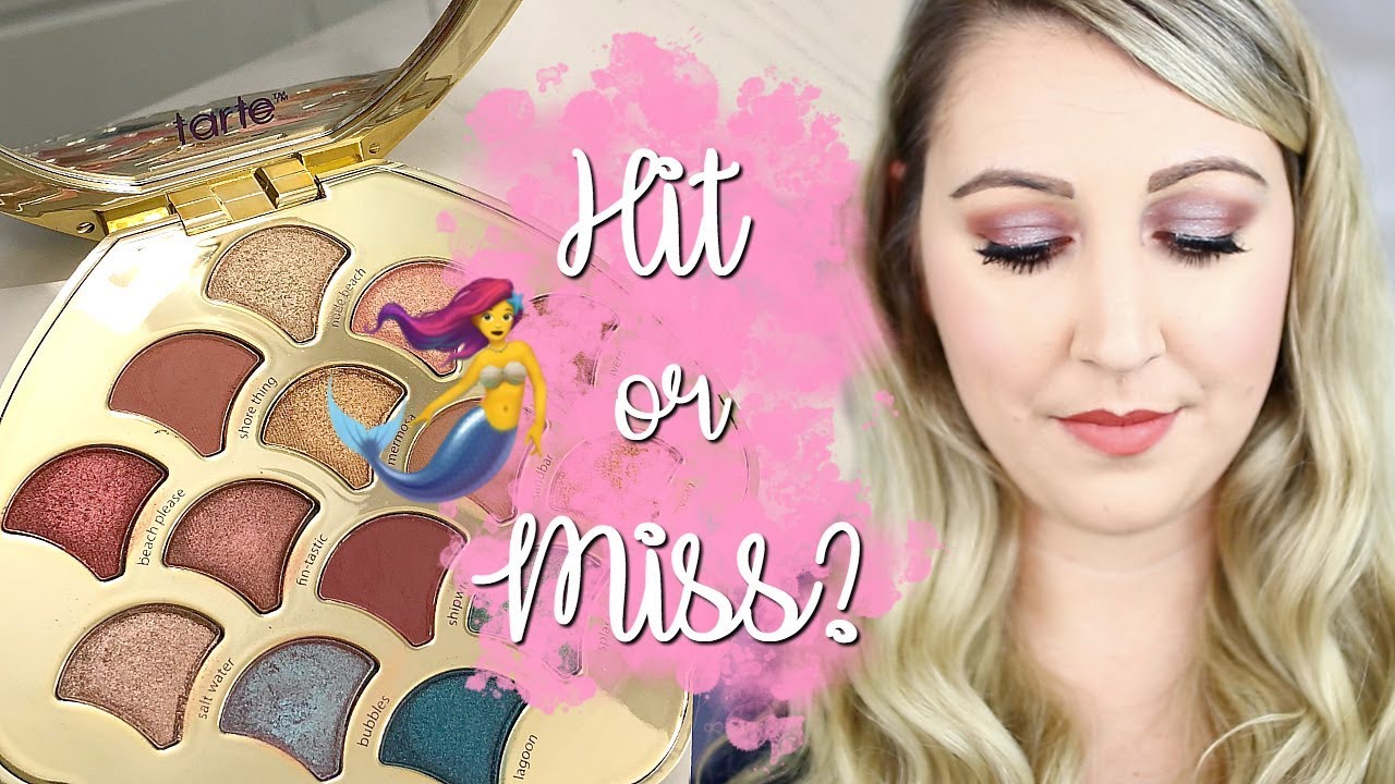 TARTE BE A MERMAID & MAKE WAVES PALETTE | SWATCHES & REVIEW - YouTube
