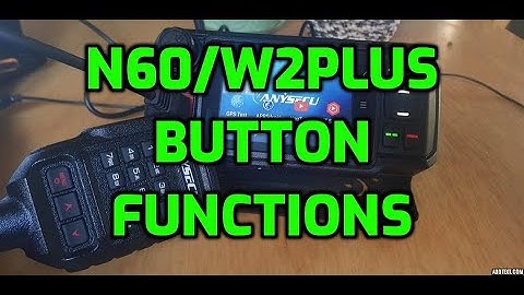 Anysecu w2plus/Senhaix N60 Network Radio - Button Functions