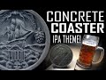 Concrete coaster with ipa theme full