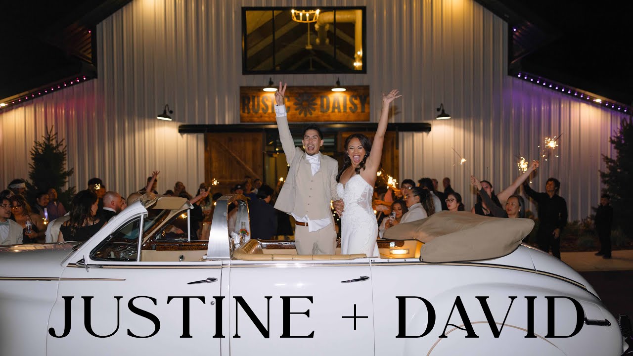 Rustic Daisy Wedding Video // Justine + David // 4k Wedding Teaser