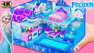 Zbuduj Lodowy Pałac Marzeń Elsy Z Sypialnią I Kuchnią Z Tektury I Gliny Domek W Miniaturze Diy