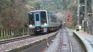 2000系特急南風 坪尻駅通過 JR Shikoku Limited Express "Nampu"