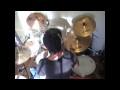 Fightstar  sleep well tonight  paint your target drum cover  zac cassidy