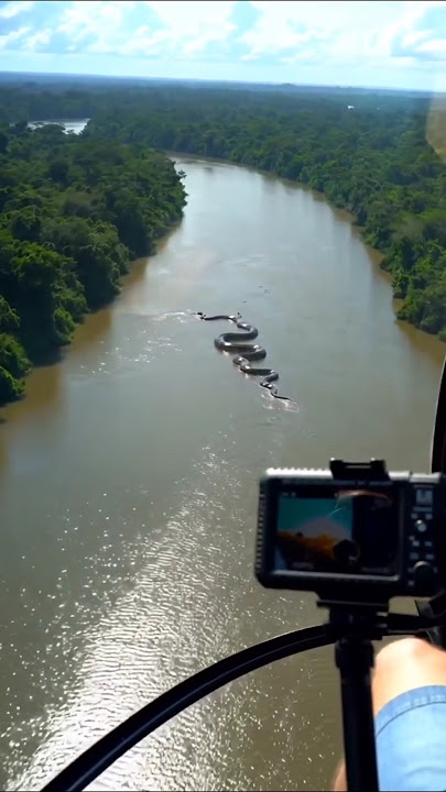 Anaconda found in amazon | Is this real?? #shorts #anaconda #amazon #jungle #forest #python #real