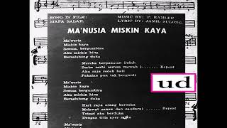 Video thumbnail of "Asiah - Manusia Miskin Kaya (P. Ramlee/Jamil Sulong) - akhir 1958"