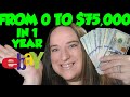 How I Made A Full Time Income Selling on Ebay Part Time $75,000 2019 #makemoneyathome