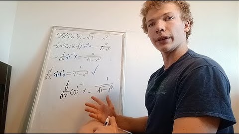 Understanding Calculus - Derivatives of arc trig functions (arcsin(x)/sin⁻¹(x))