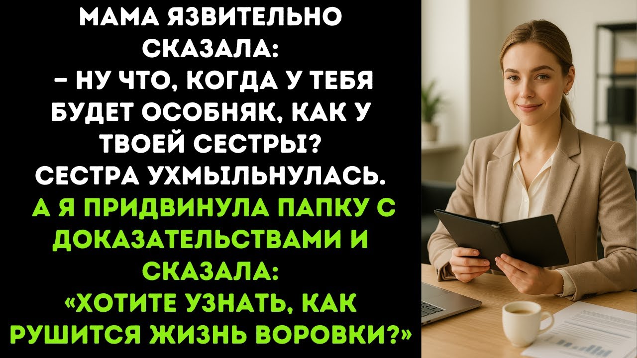 Мама язвительно сказала: —Ну что, когда у тебя будет особняк, как у твоей сестры?Сестра ухмыльнулась