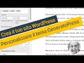 Crea il tuo sito WordPress - Panoramica Personalizzazione Tema GeneratePress