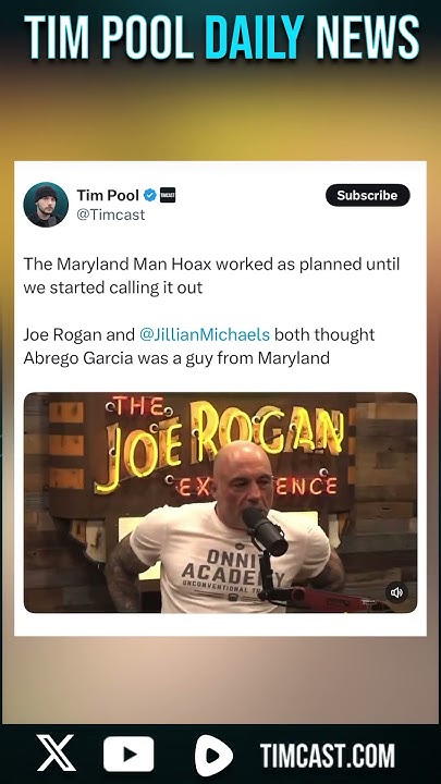 Joe Rogan and Jillian Michaels Were Initially Deceived By The Maryland Man Narrative #shorts - YouTube