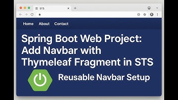 Thymeleaf fragment navbar using spring boot