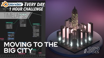 Procedural City Building in Blender Geometry Nodes - Blender Every Day #352