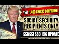 🚨 YES! $1,400 CHECKS FOR SOCIAL SECURITY RECIPIENTS ONLY – SSA SSI SSDI UPDATE FOR SENIORS