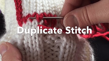 How to Make the Duplicate Stitch
