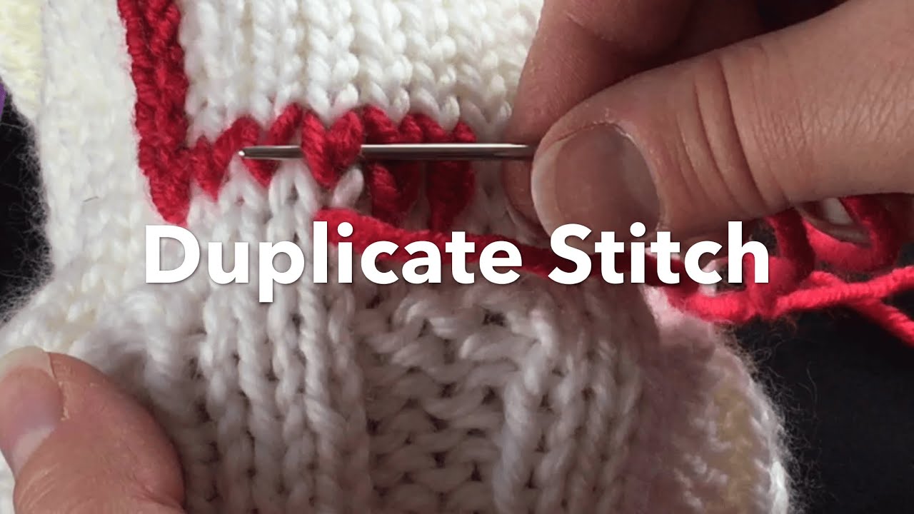 How To Make The Duplicate Stitch