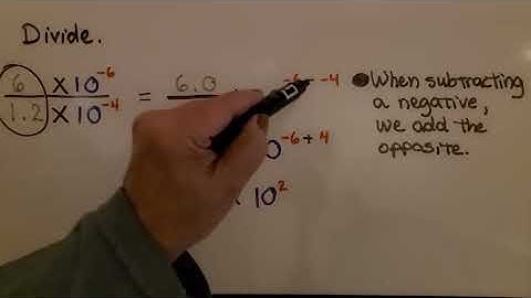 8th Grade Math 2.4c, Dividing with Scientific Notation