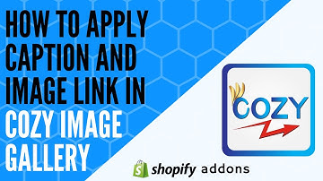 How to apply Caption and Image Link in Cozy Image Gallery