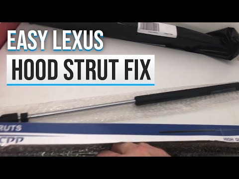 2010 Lexus RX350 Hood Struts Fix | How to replace hood shocks