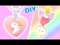 DIY🌈How to make unicorn accessories of glue gun😊グルーガンで作るユニコーンのアクセサリー