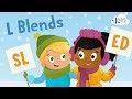 Phonics blends for kids  bl cl gl sl fl  consonant blends  kids academy