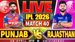 🔴 Live: PBKS vs RR, IPL 2026 Live Commentary, Cricket Live Score, Live Match Today 2nd Inn screenshot 3