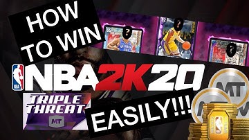 HOW TO PLAY TRIPLE THREAT OFFLINE NBA 2K20 EASILY!!