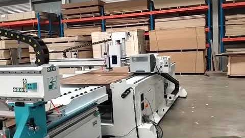 Automatic Label Printer On CNC Nesting Machine