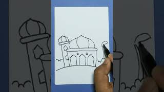 Menggambar Poster  Selamat Tahun Baru Islam 1444 H #shorts