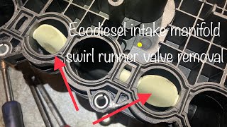 Removing swirl runner valves from ecodiesel intake manifold