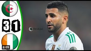 ملخص مباراة الجزائر وكوت ديفوار اليوم 3 1   أهداف الجزائر وكوت ديفوار   مباراة الجزائر اليوم