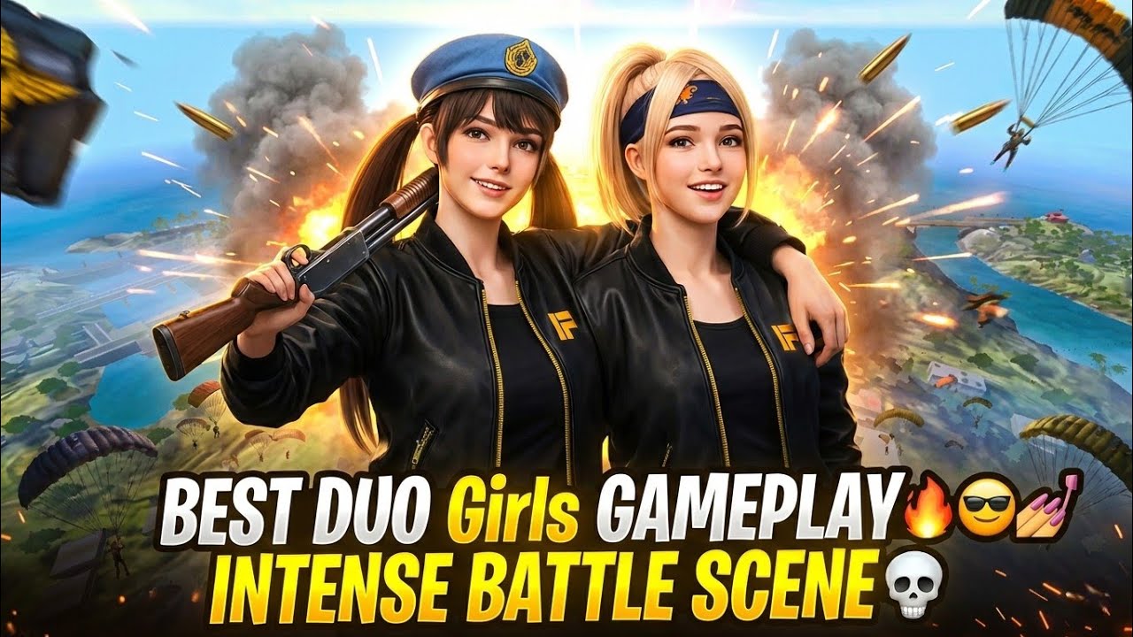 Best Duo Gameplay with My Bestie 🎀💅🏻👭 | BR Ranked Intense Match 🔥😈 ...