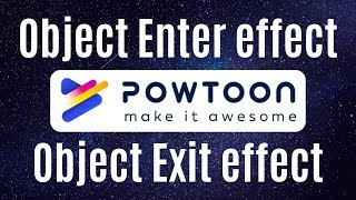Powtoon Tutorial Enter Exit Effect On Objects Easy Animation