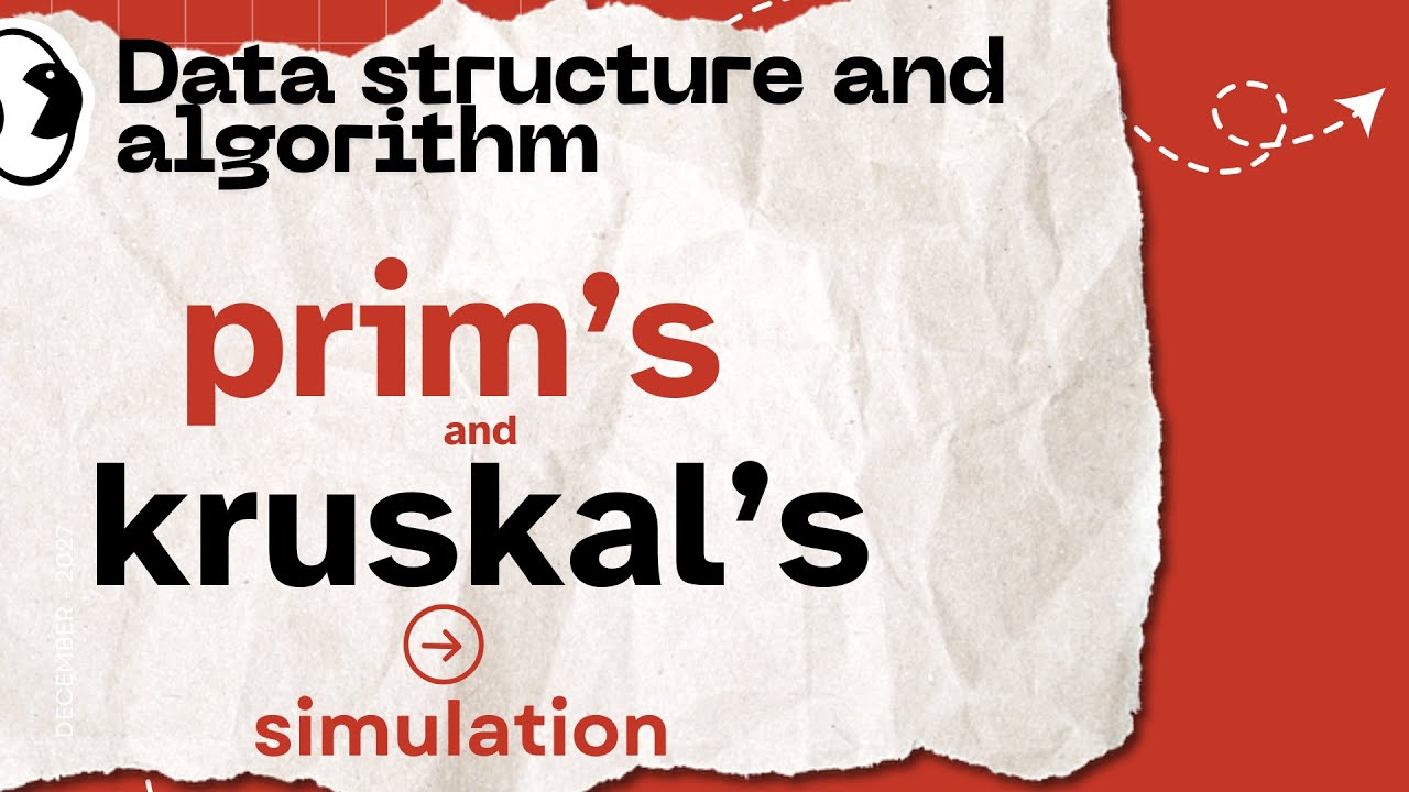prims and kruskal's algorithm simulation || Data structure || omit ...