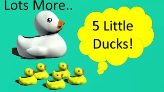 Five Little Ducks ♫ Plus Lots More ► Kido Learning