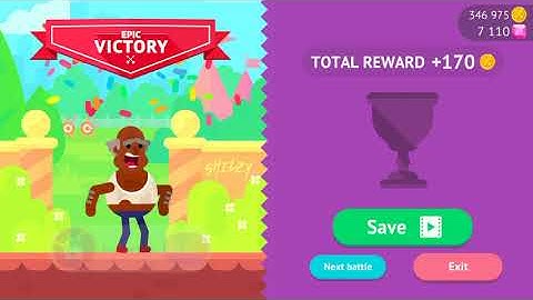 Bowmasters Rufus Easy tournament Gameplay (iOS)