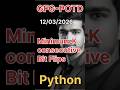 Minimum K Consecutive Bit Flips | GFG-POTD |12/03/2026 | Python Solution | #gfg #trending