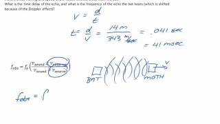 The Doppler Effect: a numerical example with sound reflecting off a moving object