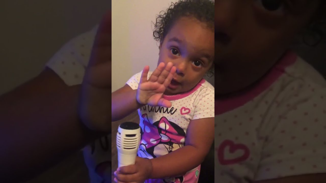 Two Year Old Girl Shuts Dad Up When He Sings Too Loud 