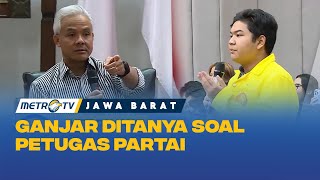 Jawaban Ganjar Ditanya Mahasiswa UI Soal Petugas Partai