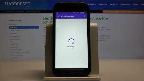How to Get Into Notification Settings in Kyocera DuraForce Pro - Open Notifications Options