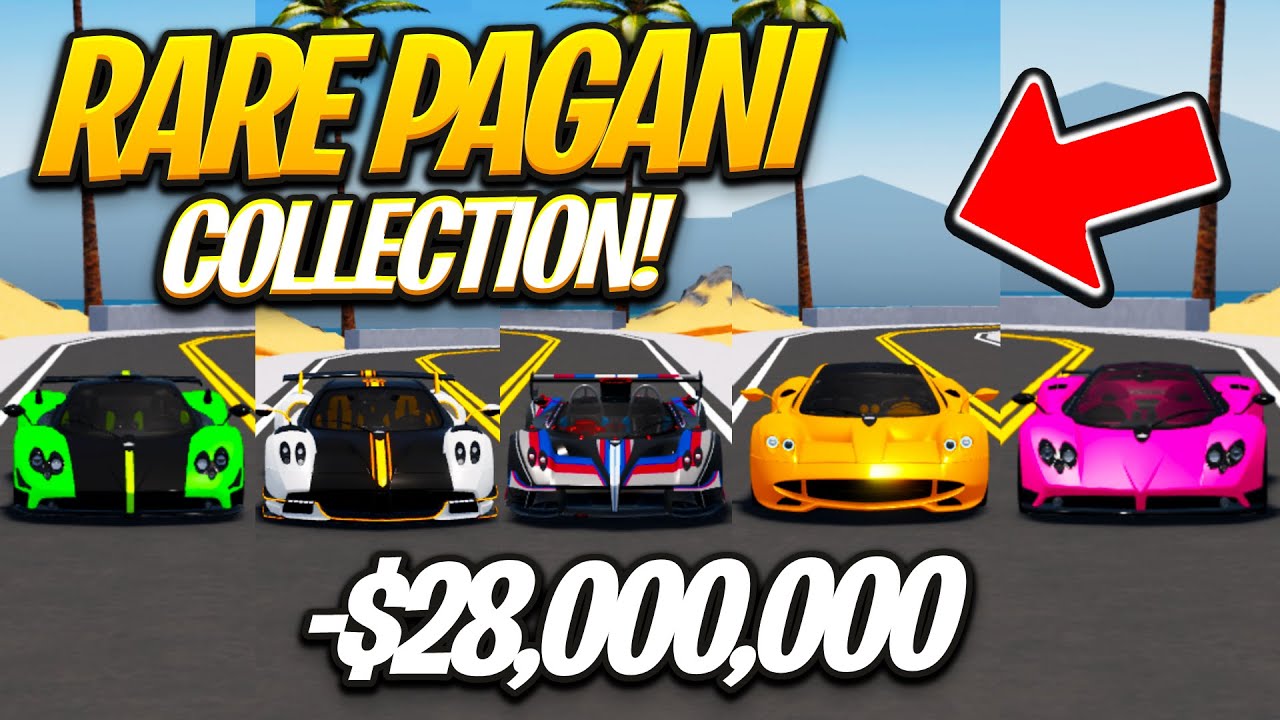 Vehicle Legends Rarest Car Making the RAREST Car Collection in Roblox Vehicle Legends! (PAGANI ...