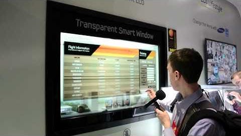 Samsung Transparent Smart Window at CES 2012