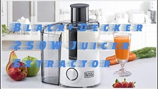 Black+Decker 250W Juicer Extractor with Large Feeding Chute, 2